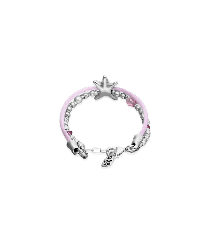 UNOde50 Silver Sisterstar Starfish Silk Bracelet - MococoUNOde50PUL2657RSAMTL0SBracelets