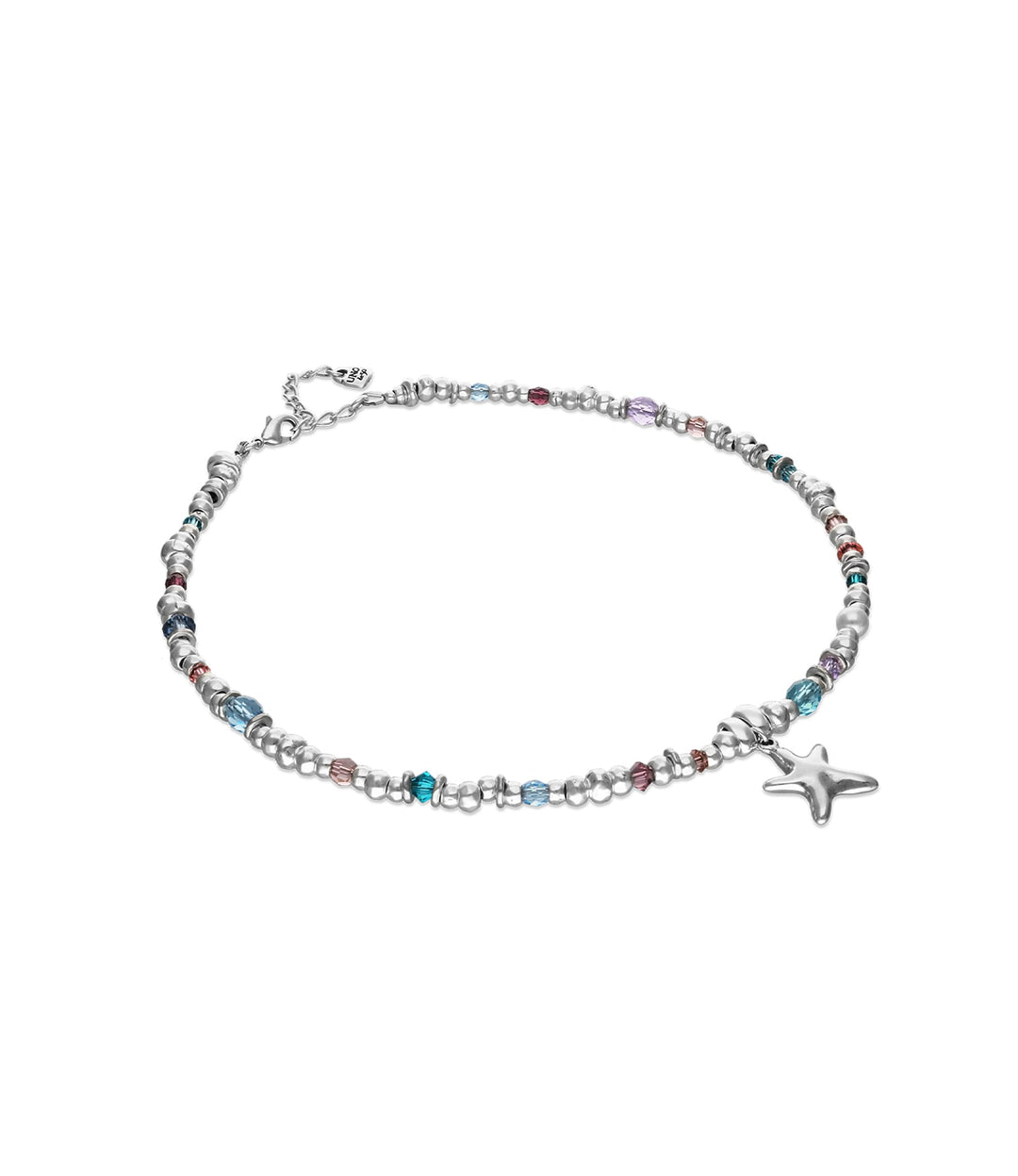 UNOde50 Silver Small Starfish Crystal Necklace - MococoUNOde50COL2095MCLMTL0U8435795701542Necklaces
