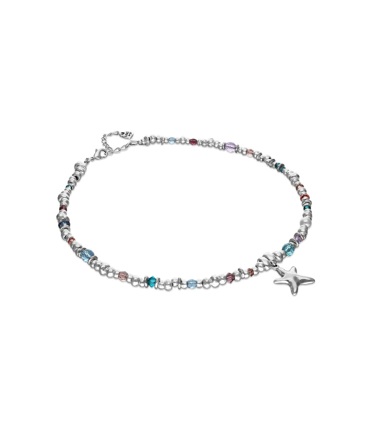 UNOde50 Silver Small Starfish Crystal Necklace - MococoUNOde50COL2095MCLMTL0U8435795701542Necklaces
