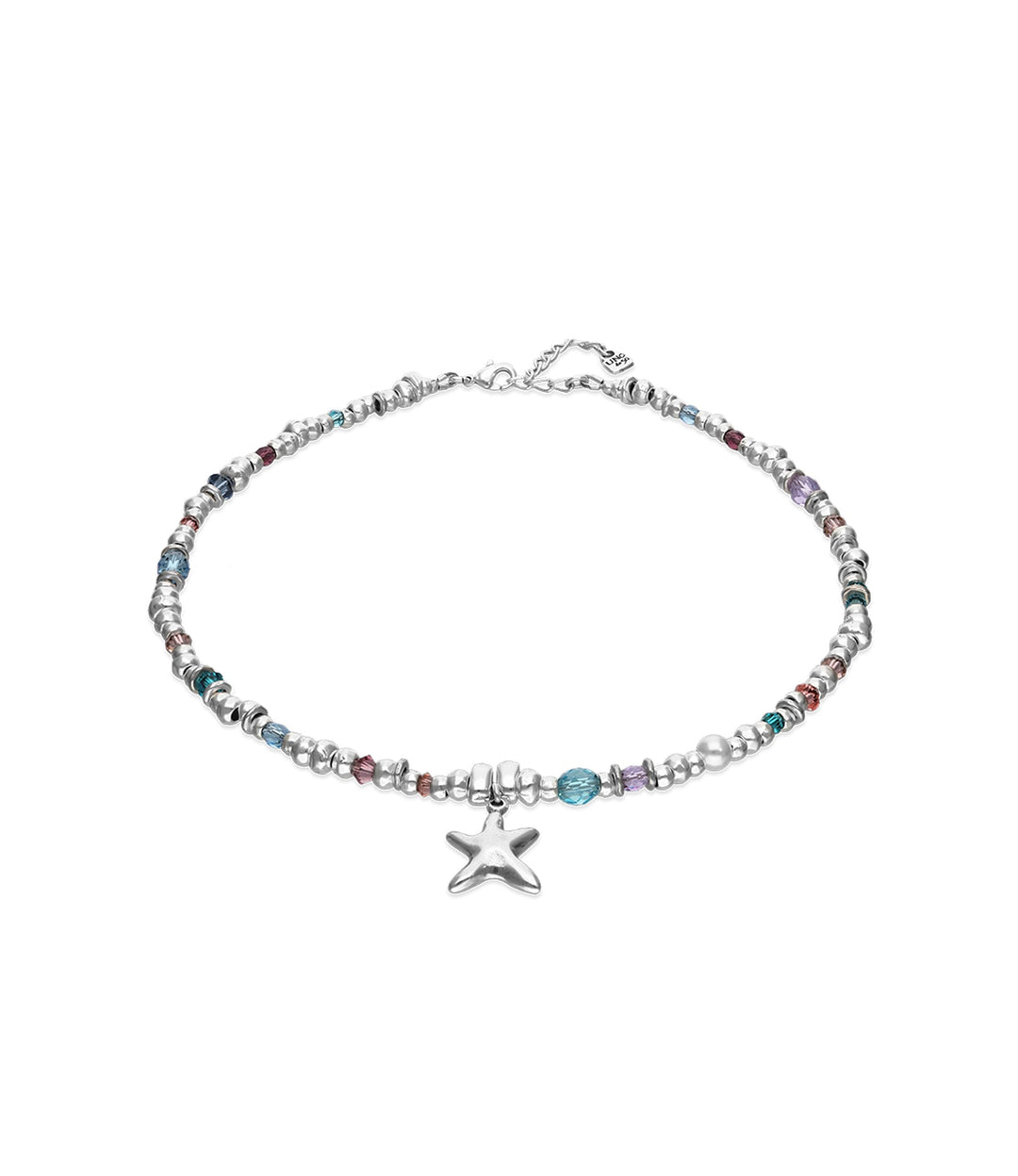 UNOde50 Silver Small Starfish Crystal Necklace - MococoUNOde50COL2095MCLMTL0U8435795701542Necklaces