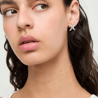 UNOde50 Silver Small Starfish Earrings - MococoUNOde50PEN1098MTL0000U8435795702099Earrings