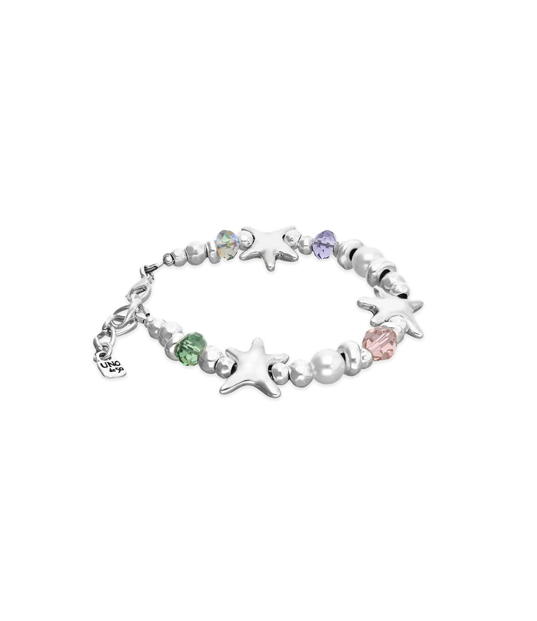 UNOde50 Silver Starfish Multicolored Crystal Bracelet - MococoUNOde50PUL2661MCLMTL0M8435795702556Bracelets