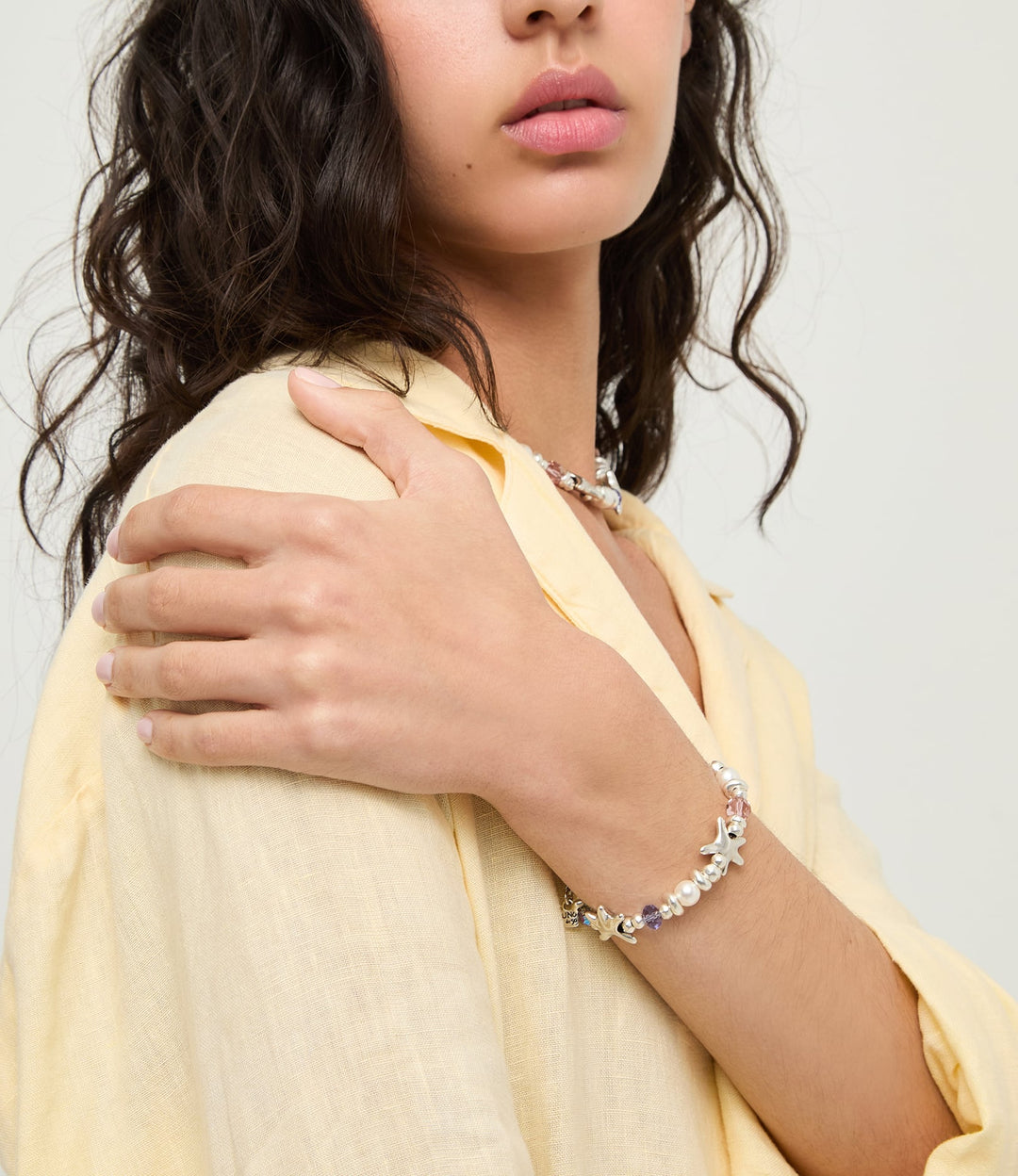 UNOde50 Silver Starfish Multicolored Crystal Bracelet - MococoUNOde50PUL2661MCLMTL0M8435795702556Bracelets