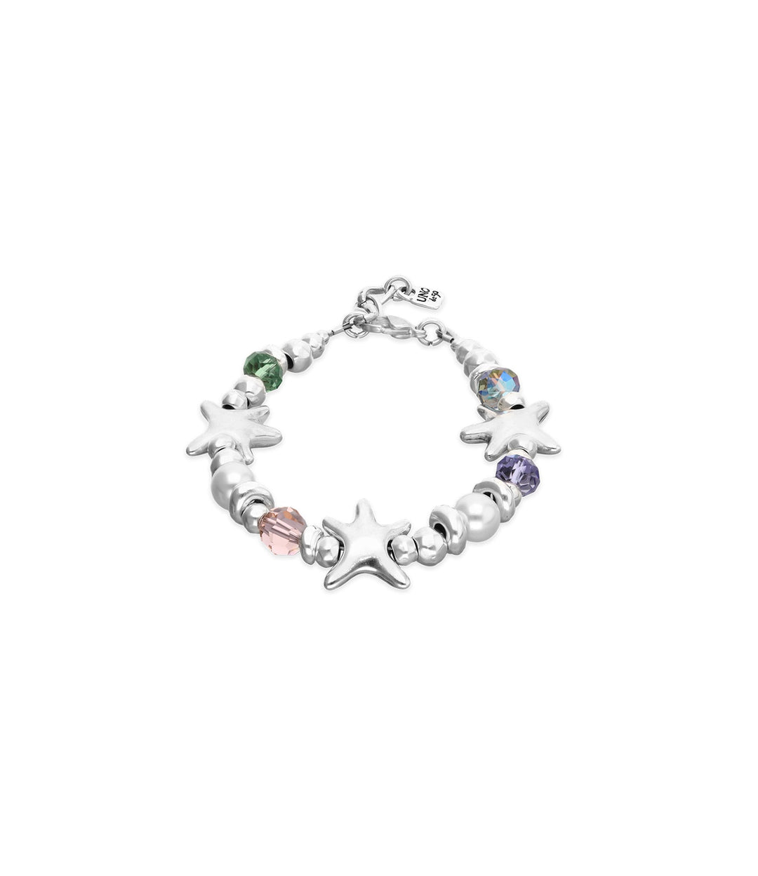 UNOde50 Silver Starfish Multicolored Crystal Bracelet - MococoUNOde50PUL2661MCLMTL0M8435795702556Bracelets
