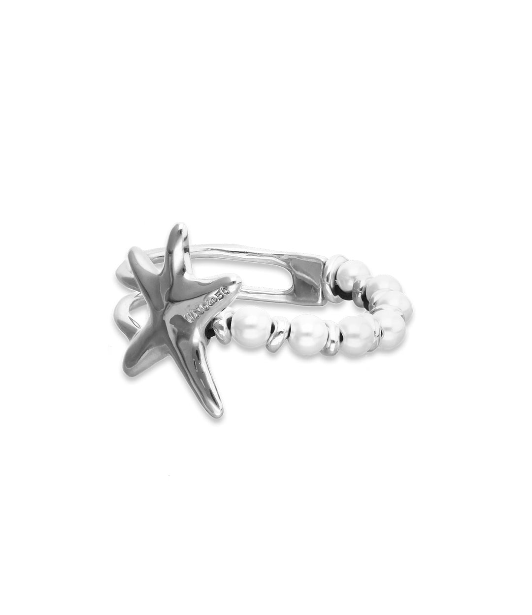 UNOde50 Silver Starfish With Pearl Bracelet - MococoUNOde50PUL2643BPLMTL0M8435795702174Bracelets