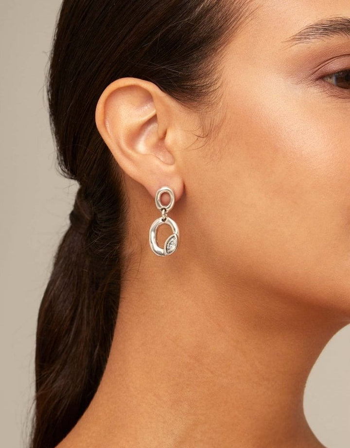 UNOde50 Silver Together Grateful Earrings - MococoUNOde50PEN0898AZUMTL0U/WEB8435302480052Earrings