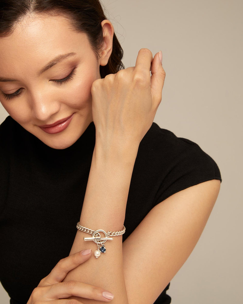 UNOde50 Silver Two Expearltional Charismatic Bracelet - MococoUNOde50PUL2374AZUMTL0M/WEB8435302482186Bracelets