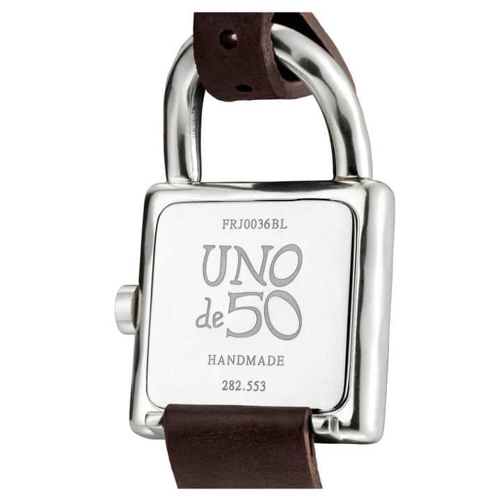 UNOde50 Silver Women's Leather and Metal Watch - MococoUNOde50REL0102BLNMAR0UWatches and Accessories
