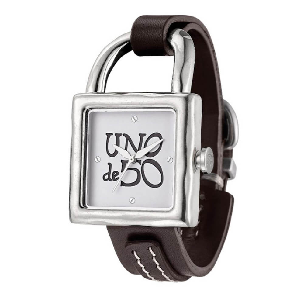 UNOde50 Silver Women's Leather and Metal Watch - MococoUNOde50REL0102BLNMAR0UWatches and Accessories