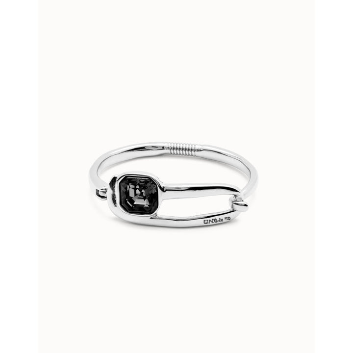 Unode50 Sterling Silver a Black Crystal Bangle Bracelet - MococoUNOde50PUL2512-MBracelet