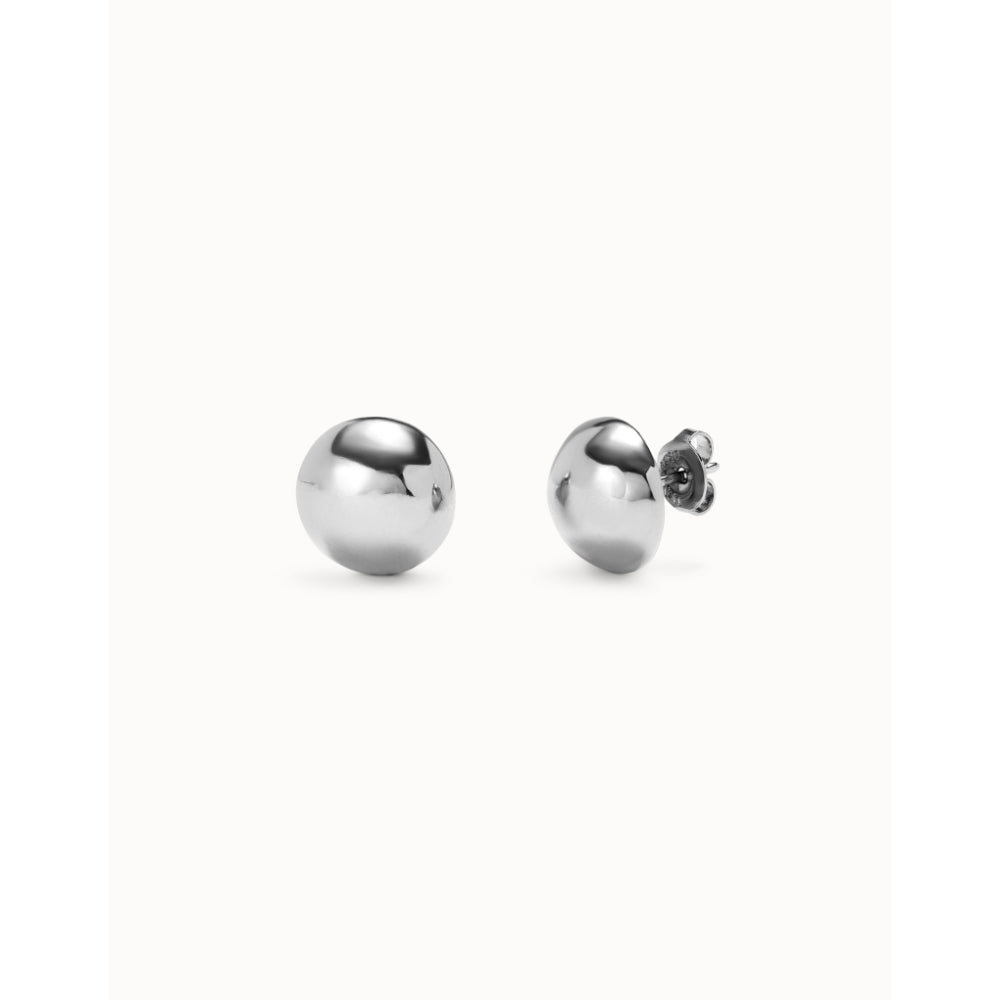 Unode50 Sterling Silver Bead Shaped Stud Earrings image