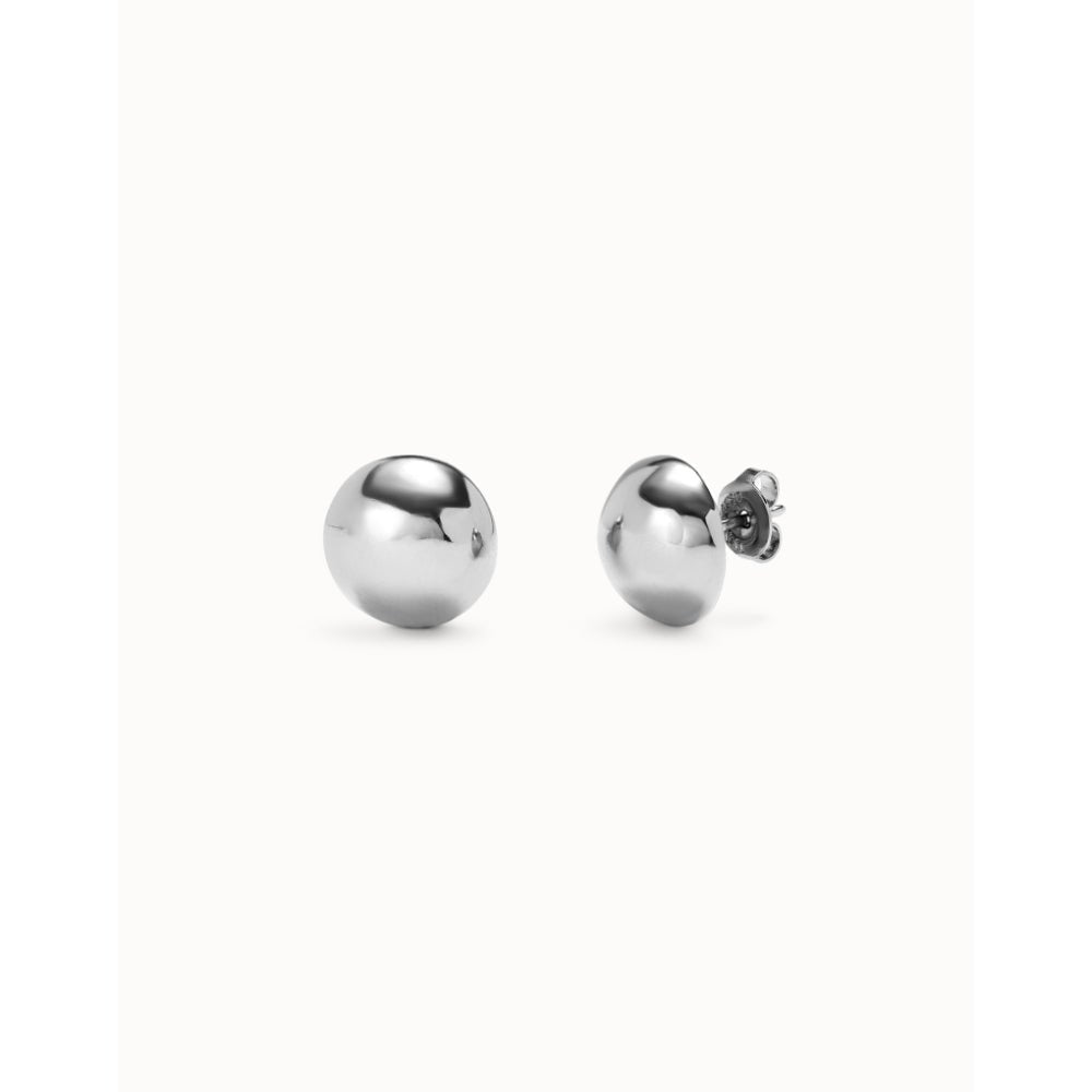 Unode50 Sterling Silver Bead Shaped Stud Earrings - MococoUNOde50PEN0996Earrings