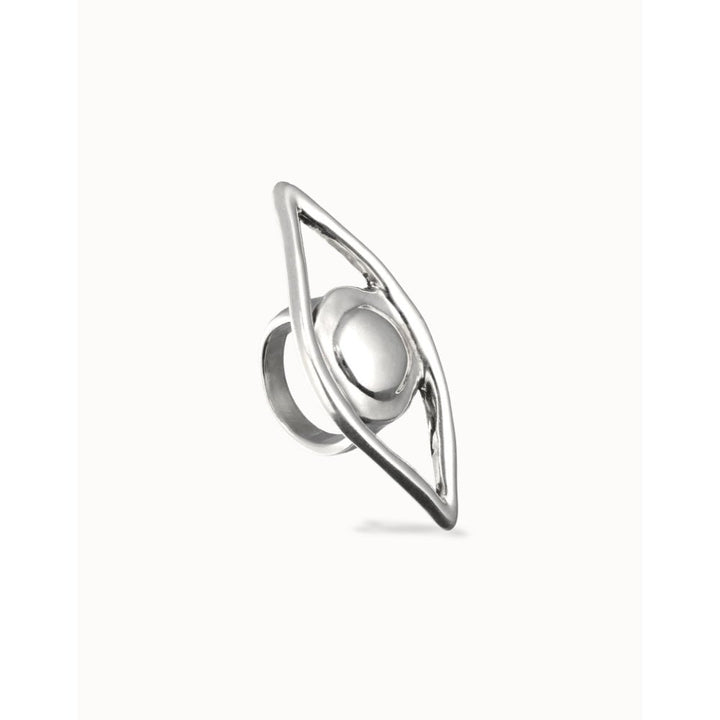 Unode50 Sterling Silver Big Eye - Shaped Ring - MococoUNOde50ANI0858-12Rings