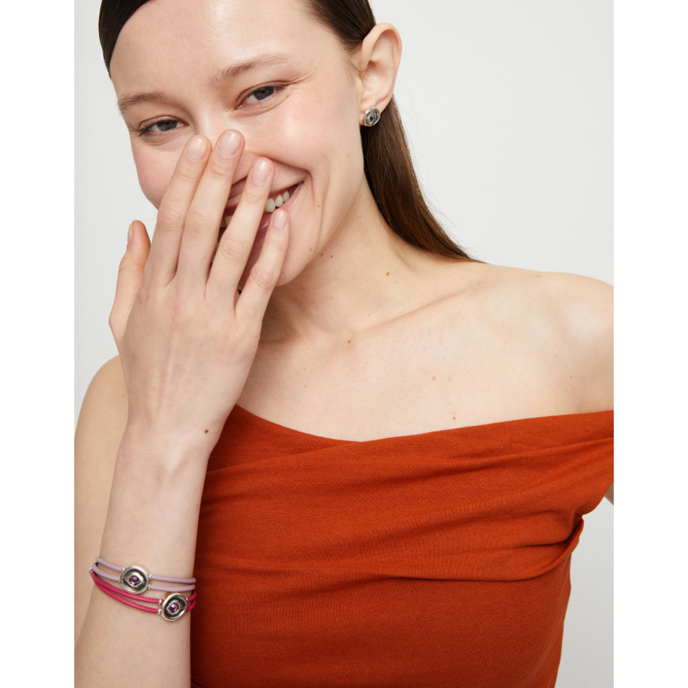 Unode50 Sterling Silver Blue Crystal Stud Earrings image 1