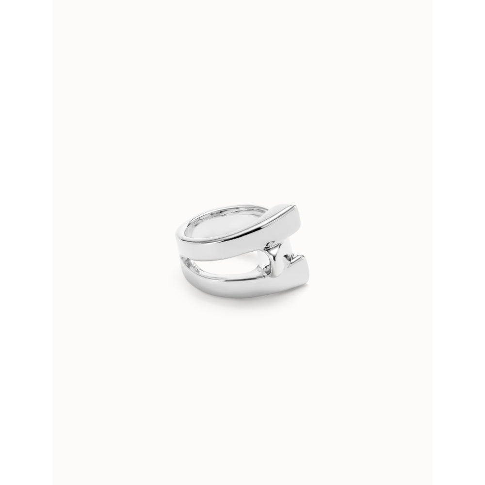 Unode50 Sterling Silver Cross Link Ring image