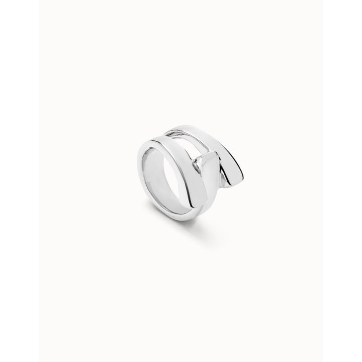 Unode50 Sterling Silver Cross Link Ring - MococoUNOde50ANI0832-12Rings