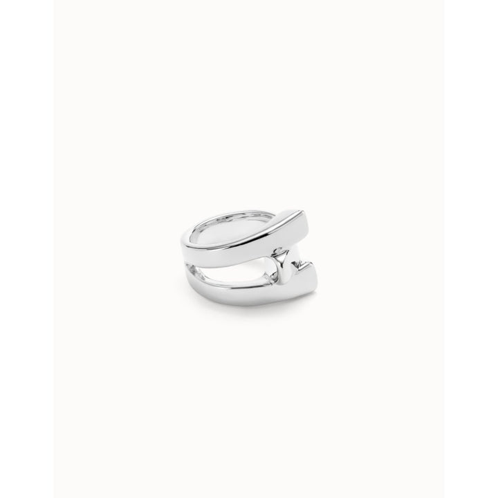 Unode50 Sterling Silver Cross Link Ring - MococoUNOde50ANI0832-12Rings