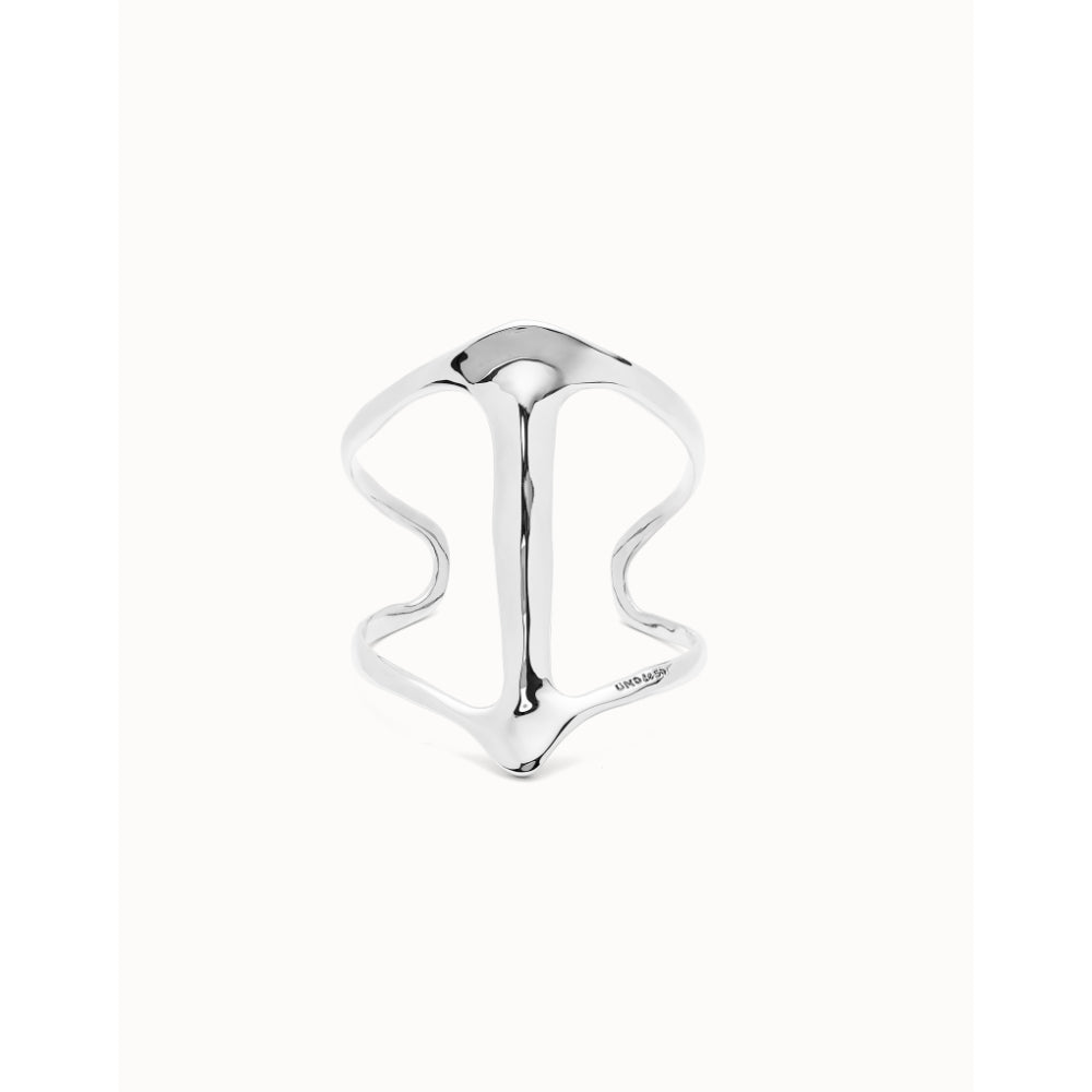 Unode50 Sterling Silver Cuff Manta Ray Structure Bracelet image