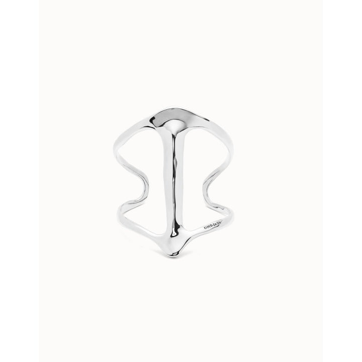 Unode50 Sterling Silver Cuff Manta Ray Structure Bracelet - MococoUNOde50PUL2552MTL0000MBracelets