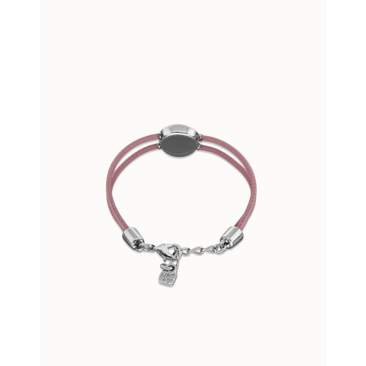 Unode50 Sterling Silver Double Lilac Leather Birthstone Eye Bracelet - MococoUNOde50PUL2601LILMTL0MBracelets