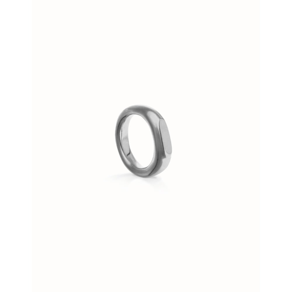 Unode50 Sterling Silver Geometric Ring - MococoUNOde50ANI0853MTL00012Rings