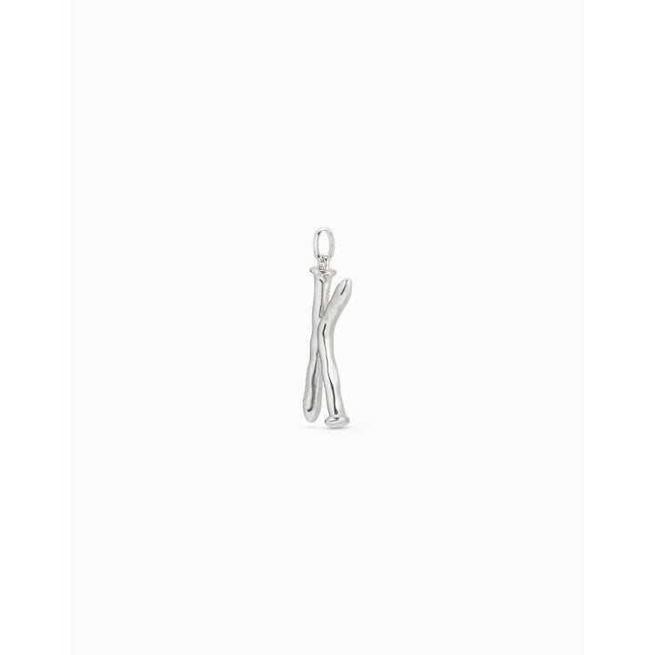 Unode50 Sterling Silver Large K Initial Charm - MococoUNOde50CHA0011Charms