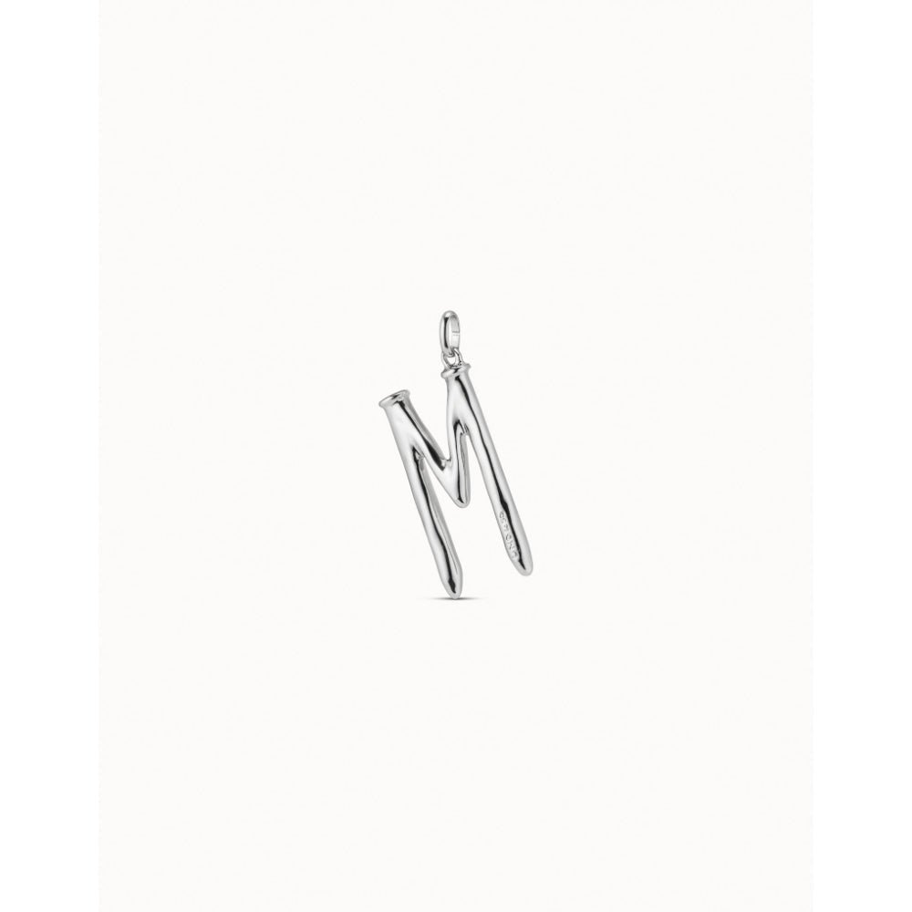 Unode50 Sterling Silver Large M Initial Charm - MococoUNOde50CHA0013Charms