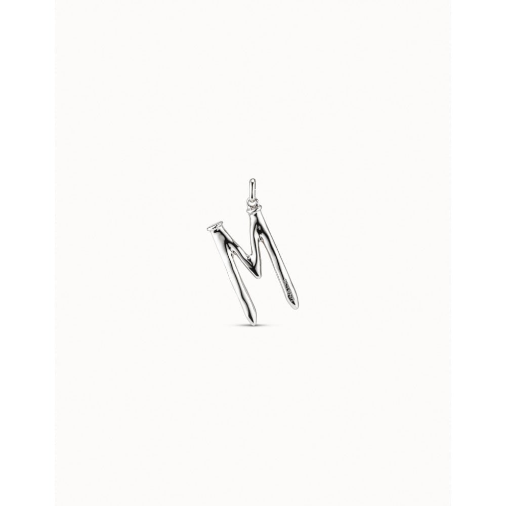 Unode50 Sterling Silver Large M Initial Charm - MococoUNOde50CHA0013Charms