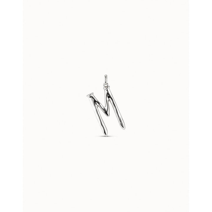 Unode50 Sterling Silver Large M Initial Charm - MococoUNOde50CHA0013Charms