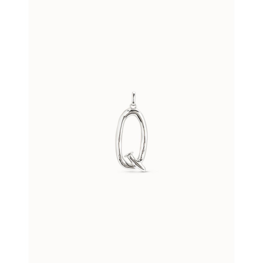 Unode50 Sterling Silver Large Q Initial Charm - MococoUNOde50CHA0017Charms and Links