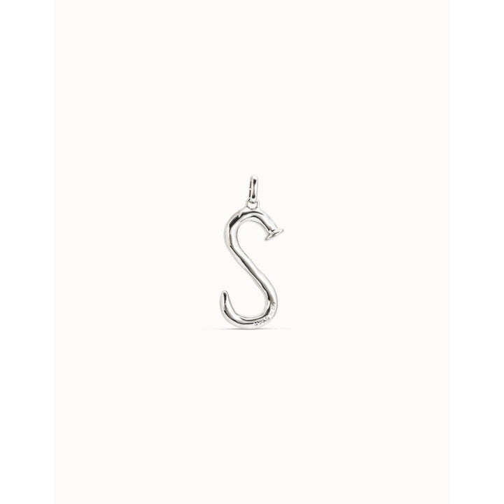 Unode50 Sterling Silver Large S Initial Charm - MococoUNOde50CHA0019Charms