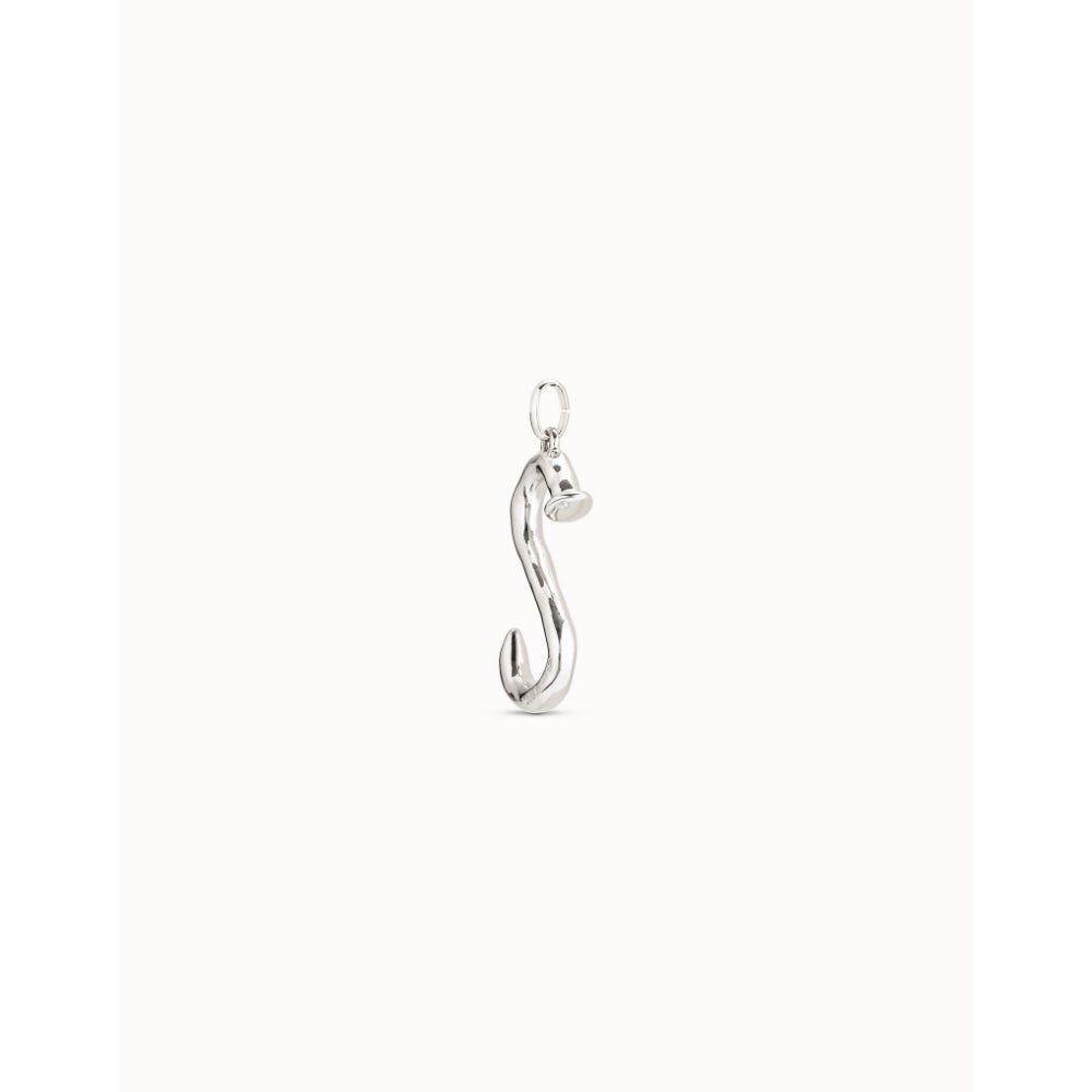 Unode50 Sterling Silver Large S Initial Charm - MococoUNOde50CHA0019Charms