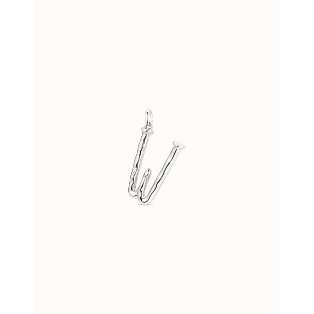 Unode50 Sterling Silver Large W Initial Charm - MococoUNOde50CHA0023MTL0000UCharms
