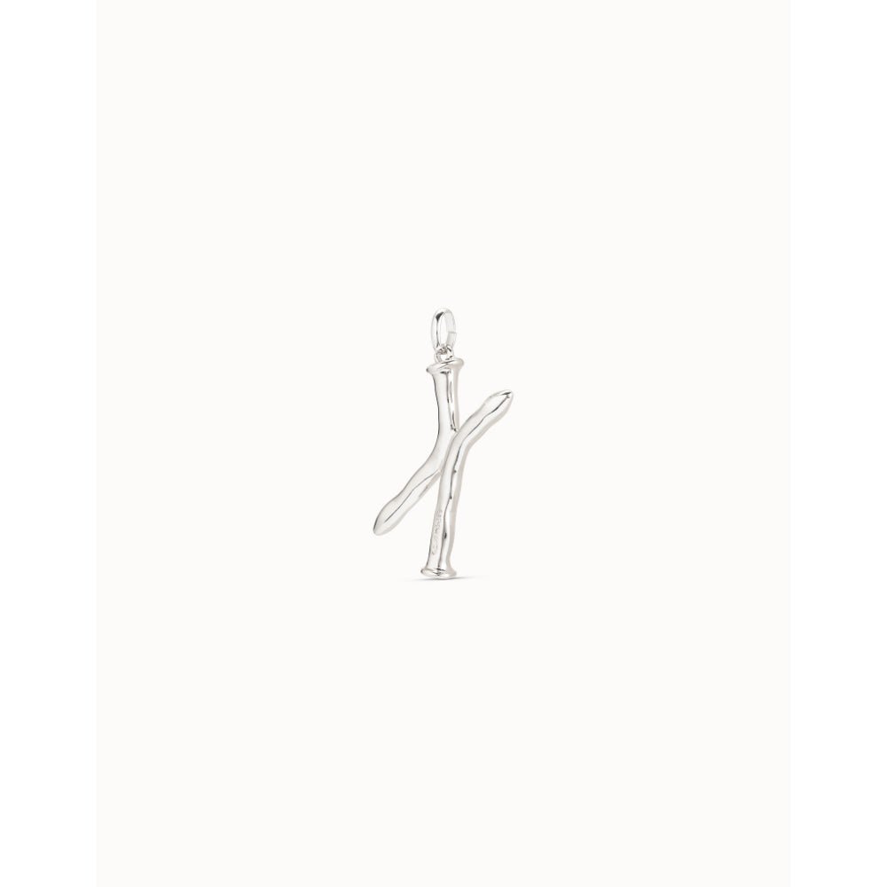 Unode50 Sterling Silver Large X Initial Charm - MococoUNOde50CHA0024MTL0000UCharms
