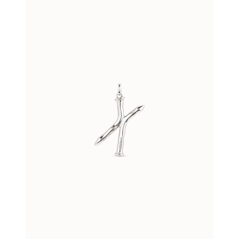 Unode50 Sterling Silver Large X Initial Charm - MococoUNOde50CHA0024MTL0000UCharms