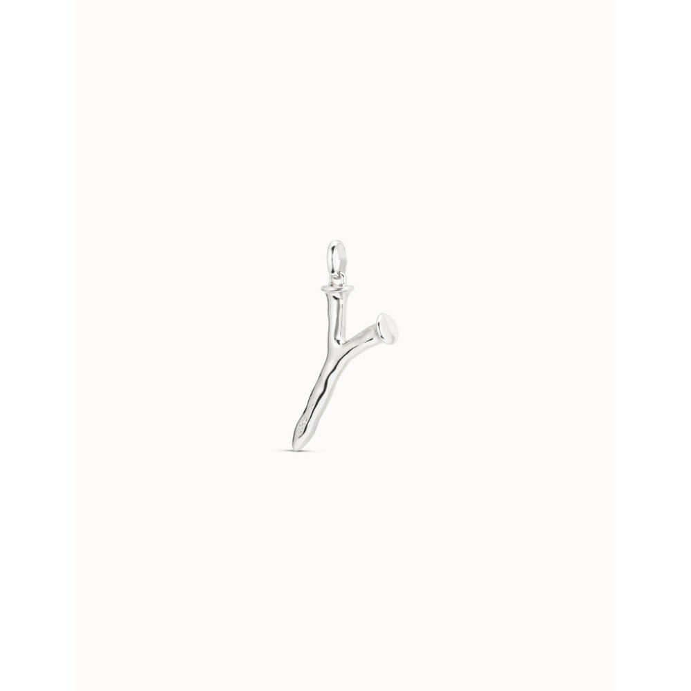 Unode50 Sterling Silver Large Y Initial Charm - MococoUNOde50CHA0025Charms
