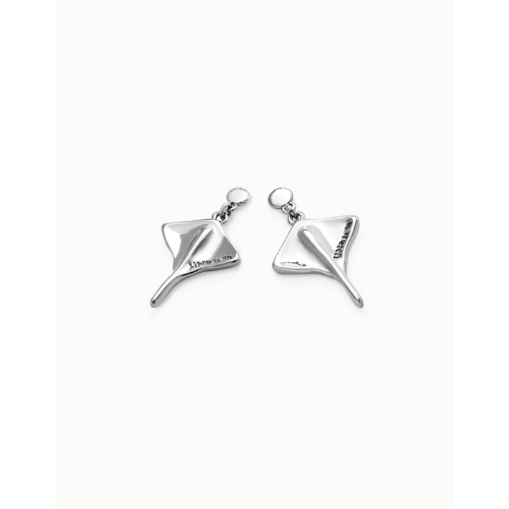 Unode50 Sterling Silver Manta Ray - Shaped Drop Earrings - MococoUNOde50PEN0956-UEarrings