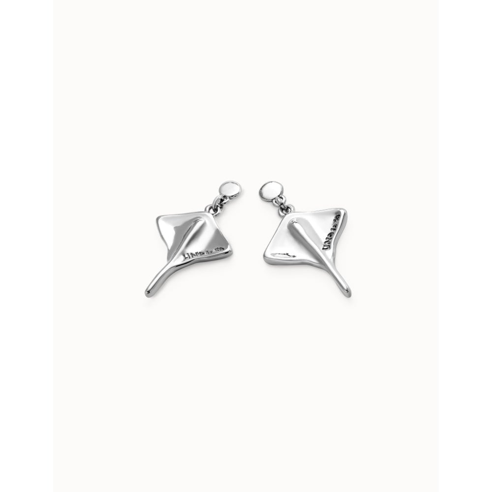 Unode50 Sterling Silver Manta Ray - Shaped Drop Earrings - MococoUNOde50PEN0956MTL0000UEarrings