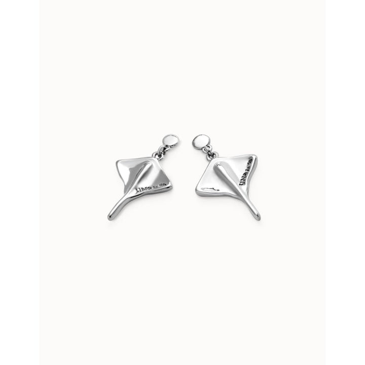 Unode50 Sterling Silver Manta Ray - Shaped Drop Earrings - MococoUNOde50PEN0956MTL0000UEarrings