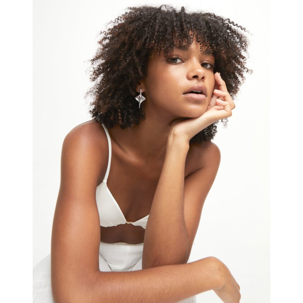 Unode50 Sterling Silver Manta Ray - Shaped Drop Earrings - MococoUNOde50PEN0956-UEarrings