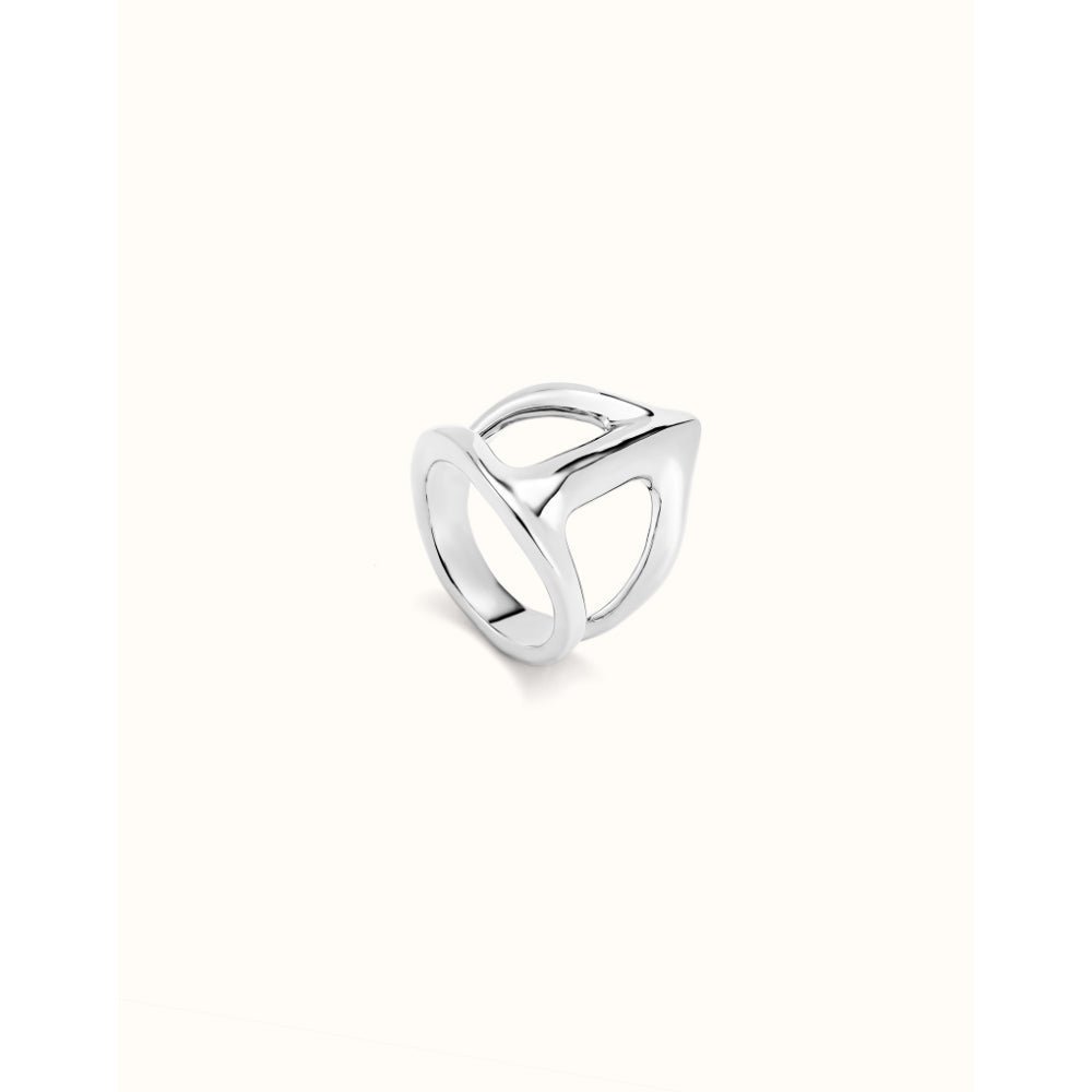 Unode50 Sterling Silver Manta Ray - Shaped Ring - MococoUNOde50ANI0846MTL00012Rings