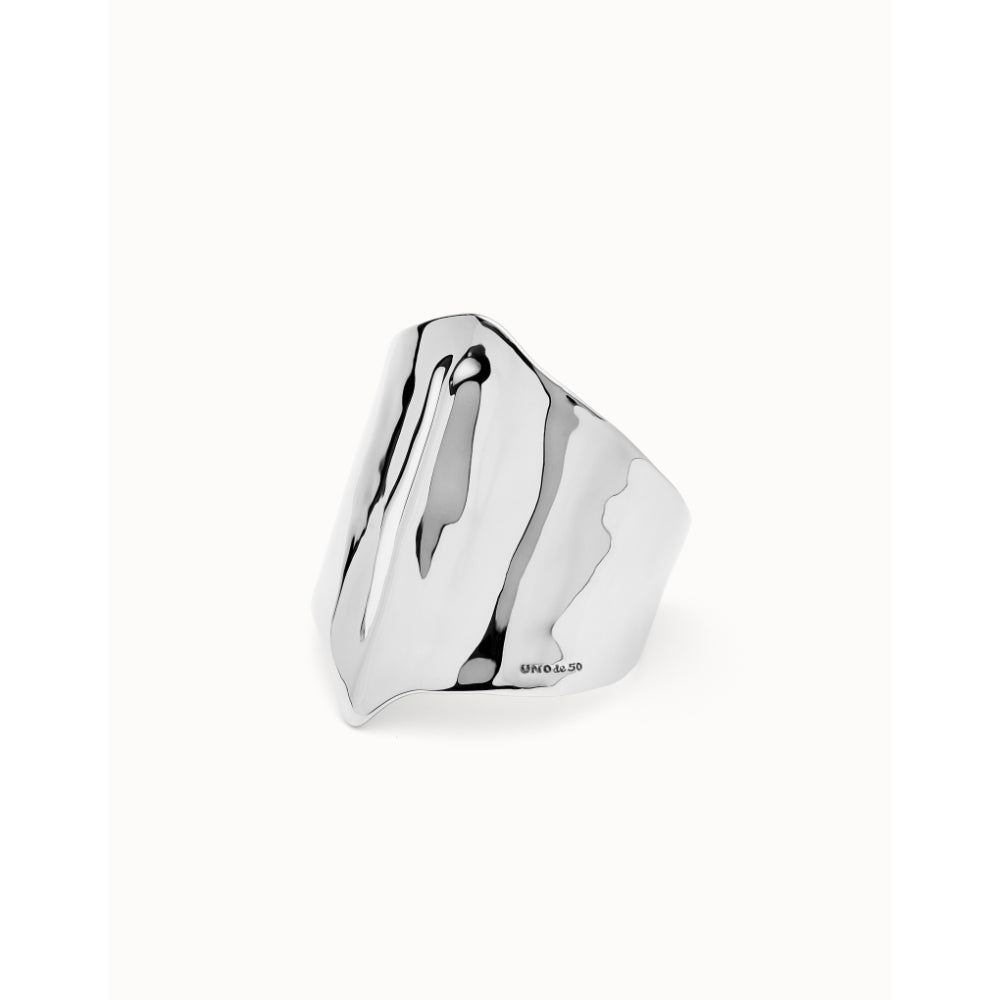 Unode50 Sterling Silver Manta Ray Structure Bangle Bracelet image 2