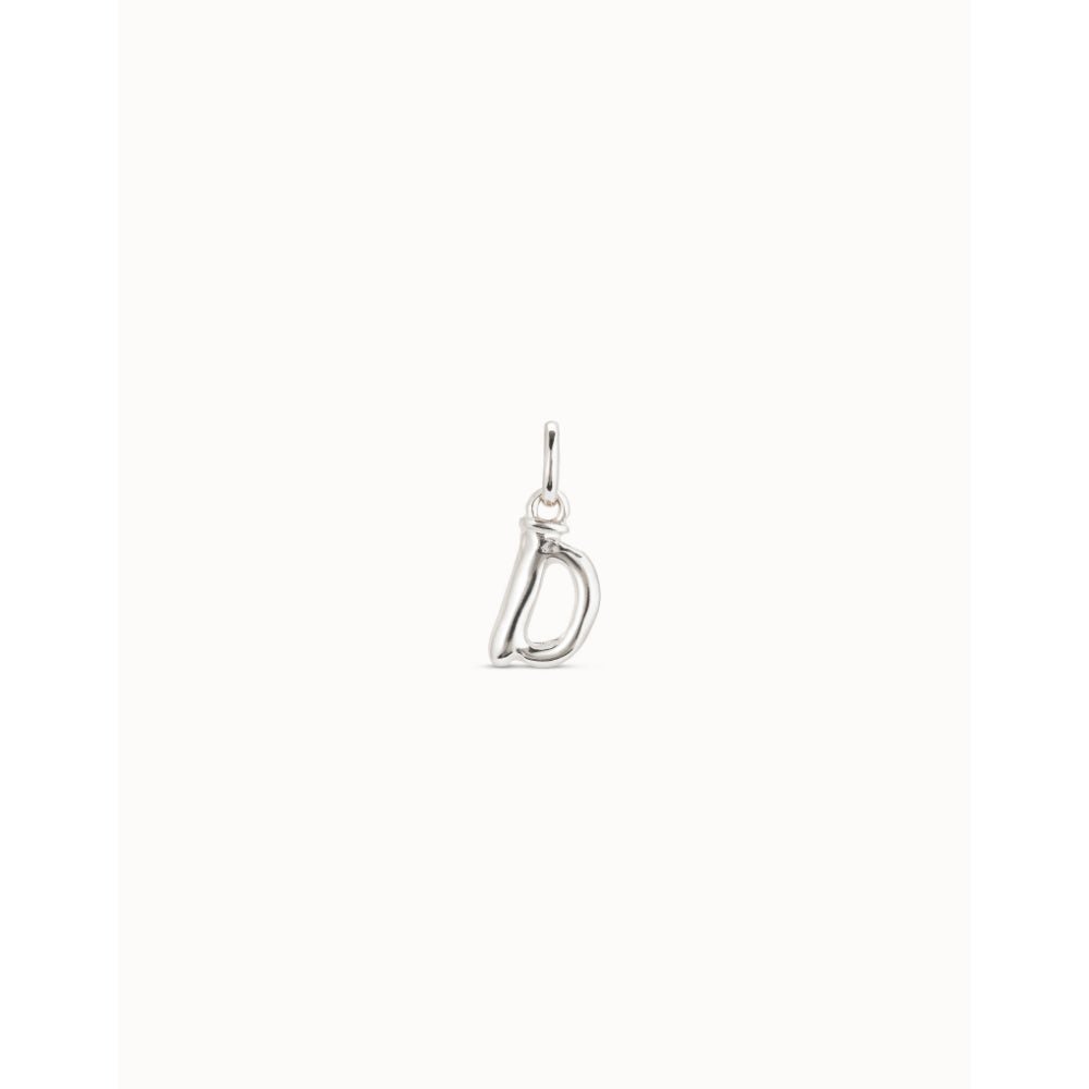 Unode50 Sterling Silver Medium D Initial Charm - MococoUNOde50CHA0030Charms