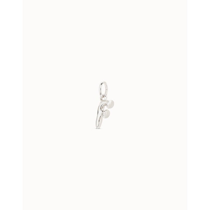 Unode50 Sterling Silver Medium F Initial Charm - MococoUNOde50CHA0032Charms