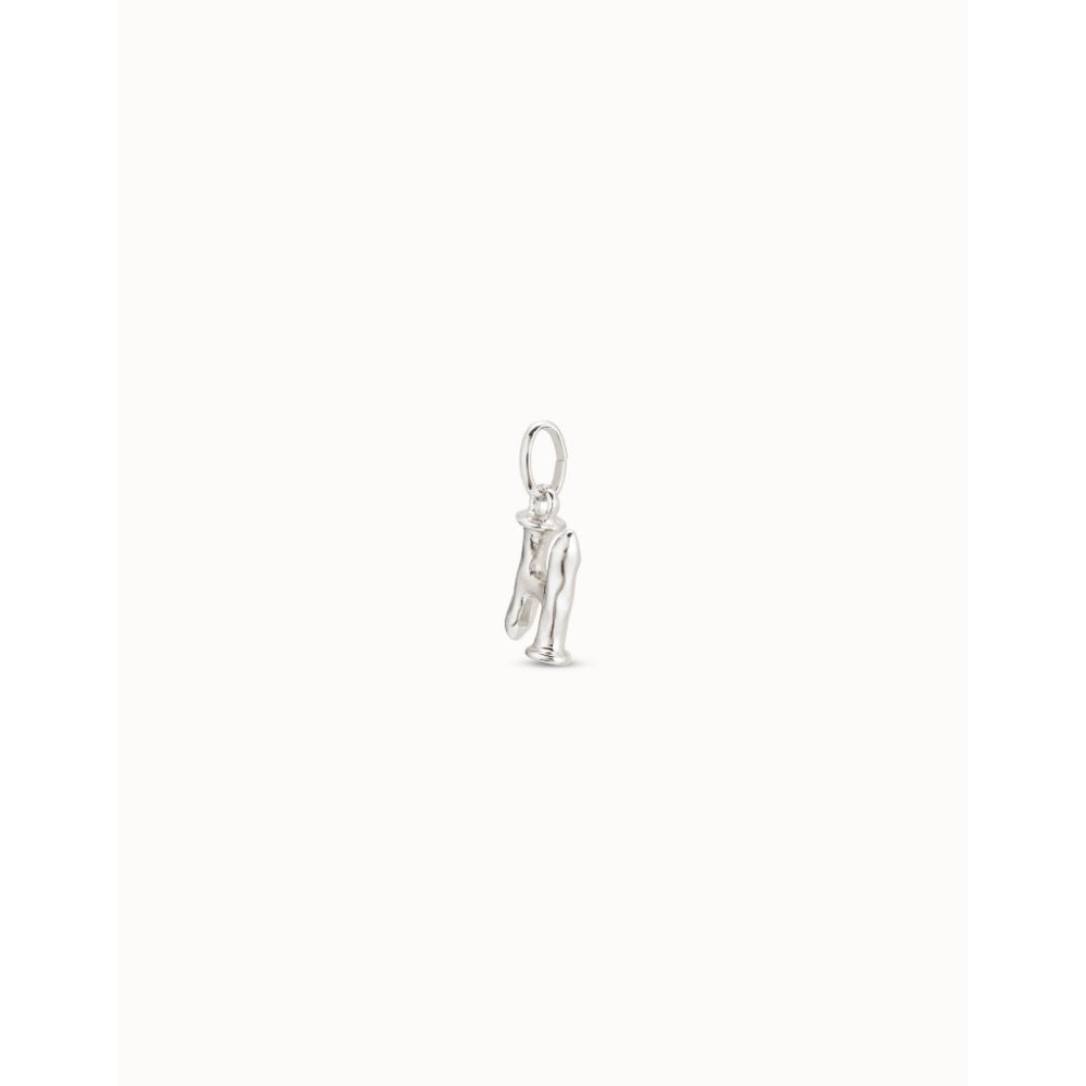 Unode50 Sterling Silver Medium H Initial Charm - MococoUNOde50CHA0034Charms