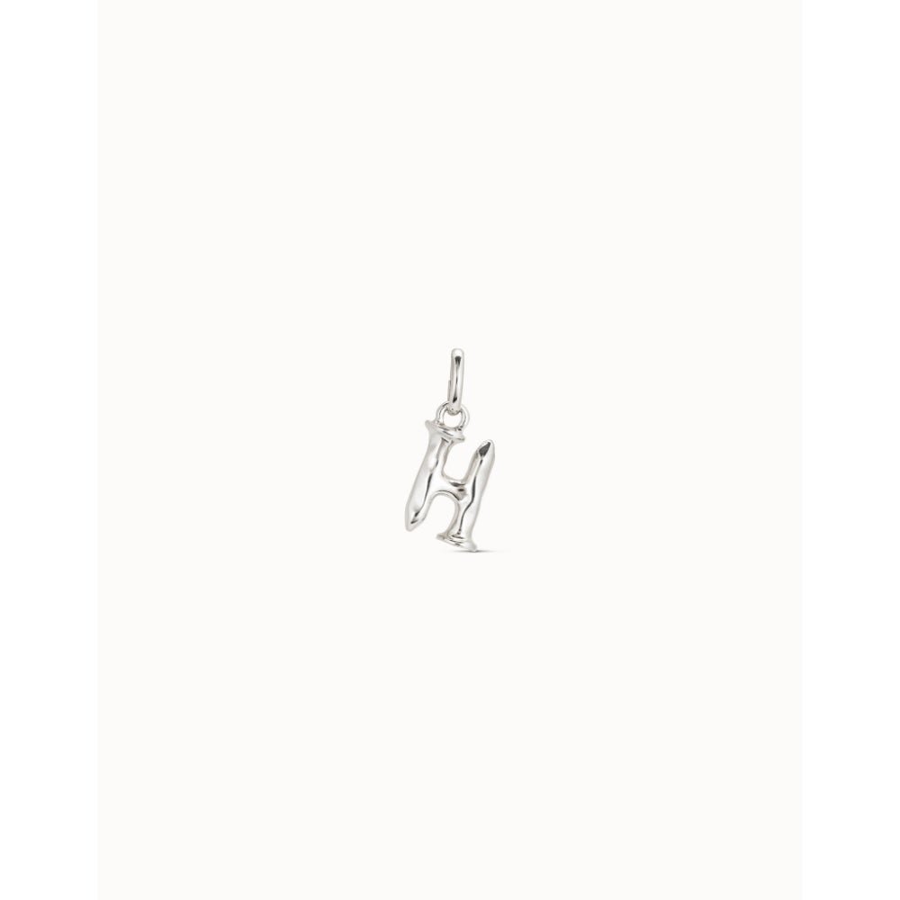 Unode50 Sterling Silver Medium H Initial Charm - MococoUNOde50CHA0034Charms