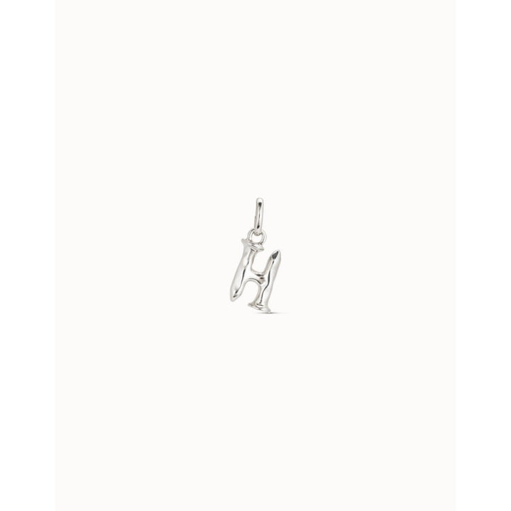 Unode50 Sterling Silver Medium H Initial Charm - MococoUNOde50CHA0034Charms