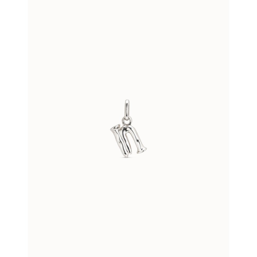 Unode50 Sterling Silver Medium N Initial Charm - MococoUNOde50CHA0040Charms