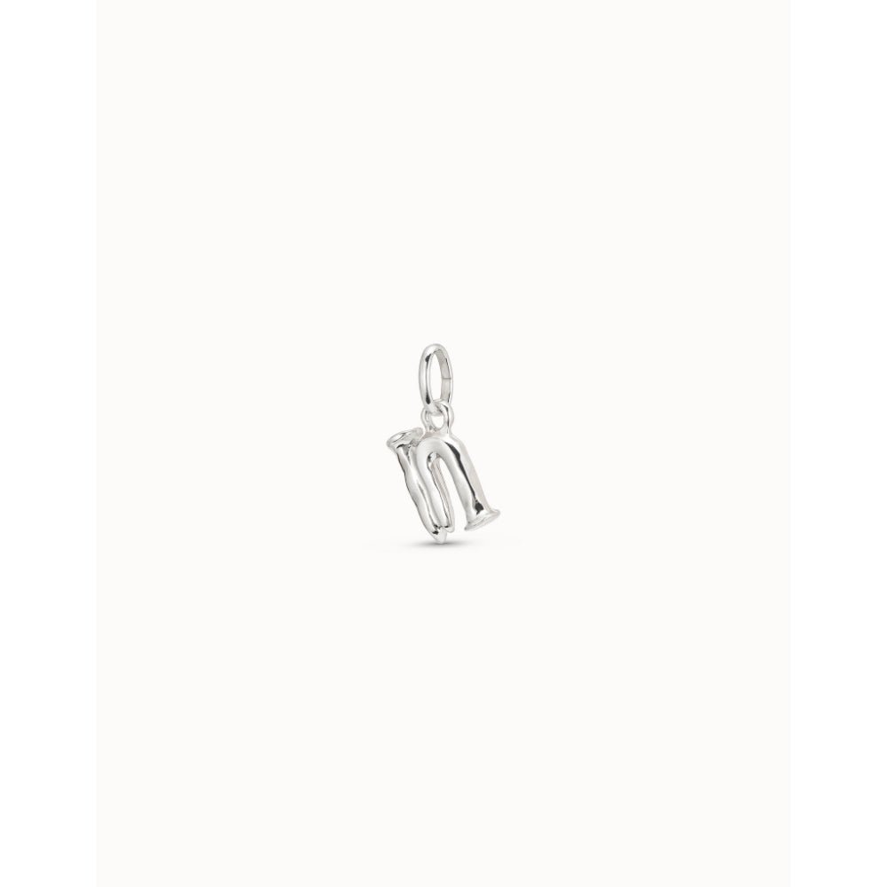 Unode50 Sterling Silver Medium N Initial Charm - MococoUNOde50CHA0040Charms and Links