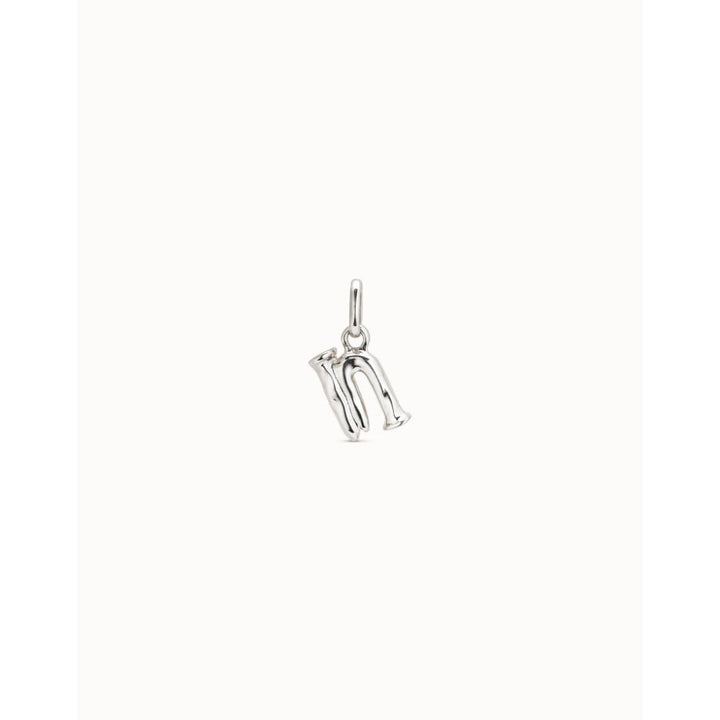 Unode50 Sterling Silver Medium N Initial Charm - MococoUNOde50CHA0040Charms and Links